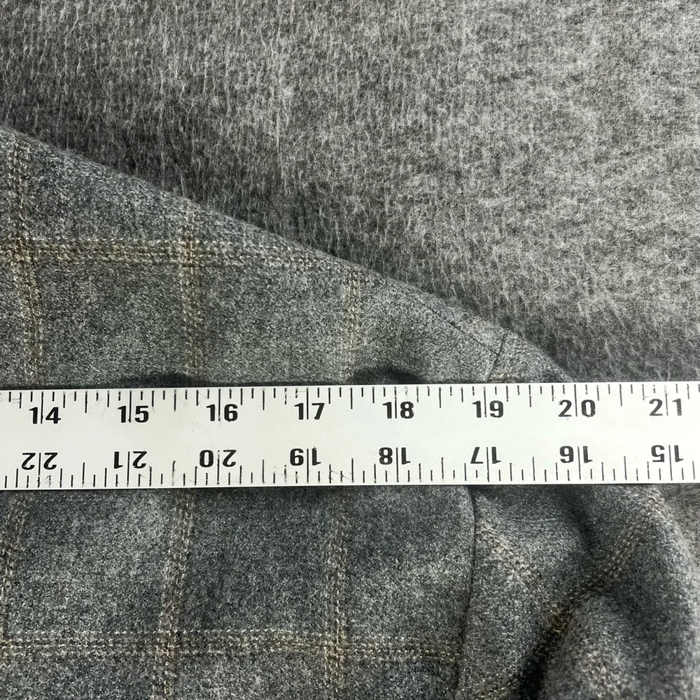 Lanificio di Pray 1901 Wool Sport Coat 44R Gray Check Unstructured Blazer